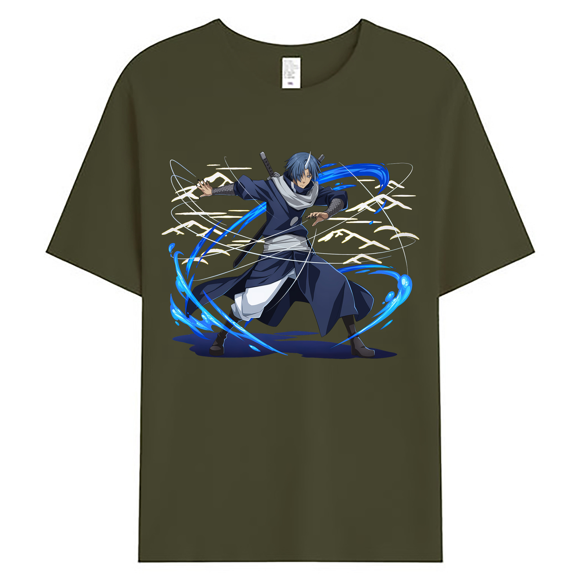 （画像用） 転スラ Regarding Reincarnated to Slime 綿100％ メンズ半袖Tシャツ｜肌触りやわらか＆通気性